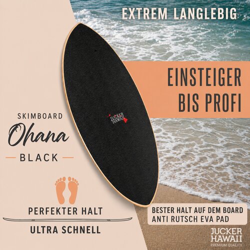 JUCKER HAWAII Skimboard OHANA BLACK EVA - DEALER