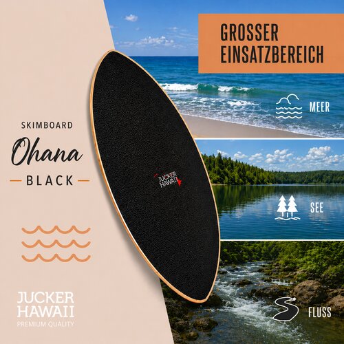 JUCKER HAWAII Skimboard OHANA BLACK EVA - DEALER