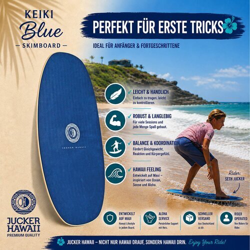 JUCKER HAWAII Skimboard KEIKI BLUE | HPL